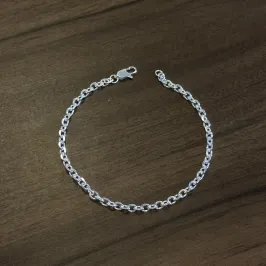 PULSEIRA PRATA MASCULINA ELO PORTUGUES