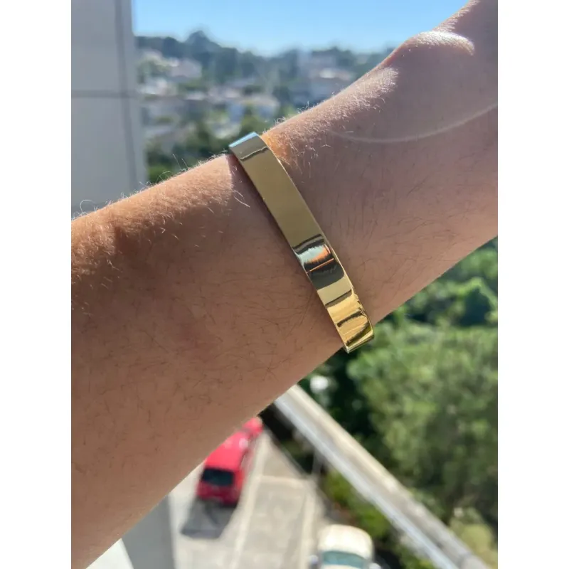 BRACELETE DOURADO LISO