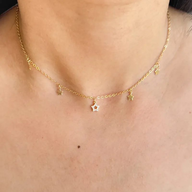 GAR DOU CHOKER ESTRELA CRAVEJADA