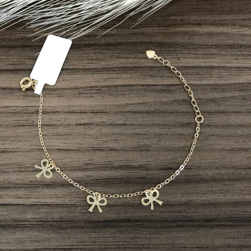 PULSEIRA DOURADO INFANTIL LAÇO