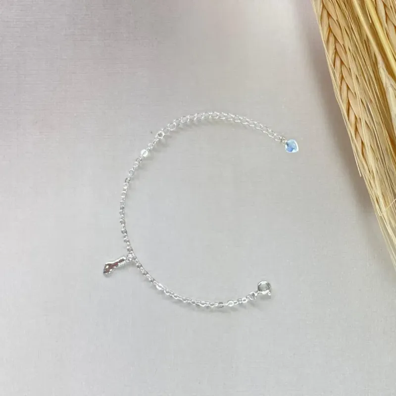 Pulseira Prata Infantil Figa