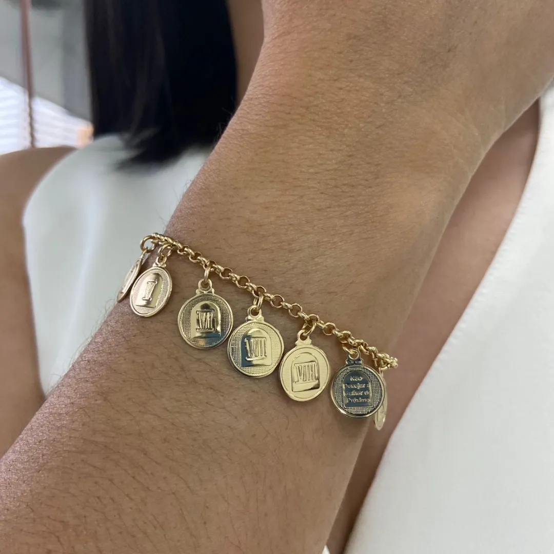 PULSEIRA DOURADO 10 MANDAMENTOS