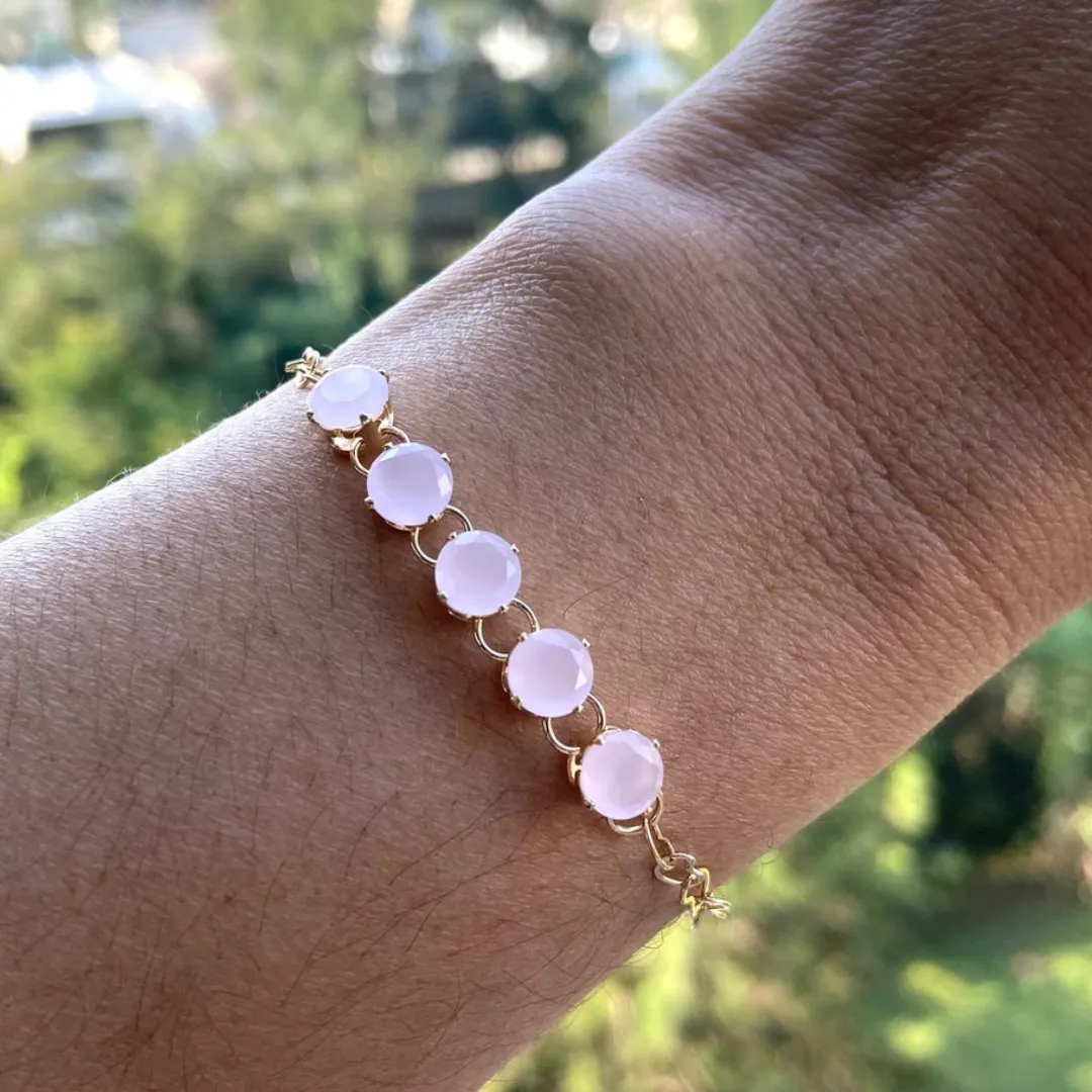 Pulseira Dourado Rosa Fosca